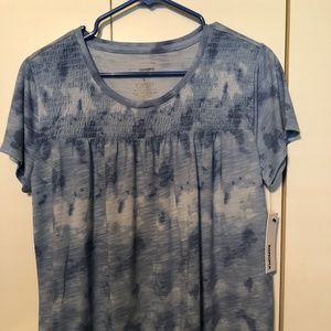 Smocked Tie Dye Top